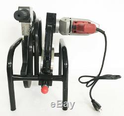 110V 63-200mm 2 Clamps Pipe Fusion Welder Piping Hot Melt Engine Hand Push Type