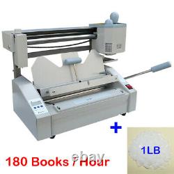 110V A4 Hot Melt Glue Book Binder Binding Machine + Gift Wireless Paper Binder