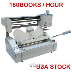 110V A4 Size Book Binding Machine Book Binder + 6LBS Hot Melting Glue Pellets US