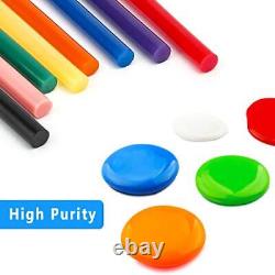120PCS Colored Mini Hot Glue Sticks 0.28x3.9 Hot Melt Glue Sticks 12 Colors
