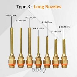 18pcs Nozzle Bore Glue Gun Copper Long Short Wrench Gum Cover For Hot Melt Stick