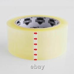 24 Rolls 3 Inch x 110 Yard (330') Clear Hotmelt Tape for Recycled Box 2.05 Mil