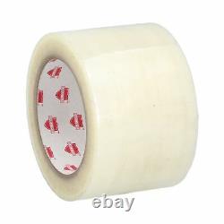24 Rolls Clear Packing Hotmelt Packaging Tape 3 Inch x 55 Yards 2.83 Mil Thick