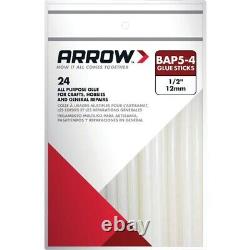 24 pks-Arrow 4 In. Standard Clear Hot Melt Glue (24-Pack)