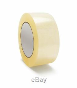 2 x 110 Yard Clear Hotmelt Tape for Corrugated Recycled Boxes 2.05 Mil 72 Rolls