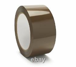 36 Rolls Brown Tan Hotmelt Packaging Packing Tape 2.44 Mil Thick 2 x 110 Yards