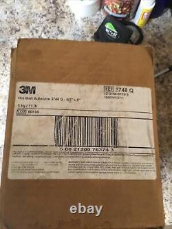 3M 3748-Q Hot Melt Adhesive, Offwhite, 5/8X8in, Pk165 New in Box Free Shipping