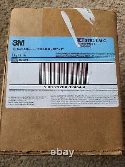 3M 3792LM Q 5/8 X 8 Hot Melt Clear Adhesive 5 kg 11 lb brand new unopened box