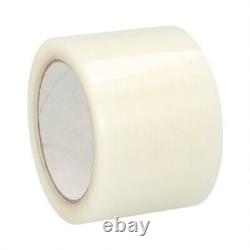 3 x 55 Yards Clear Hotmelt Packing Tape 2.83 Mil Thick 24 Rolls Per Case