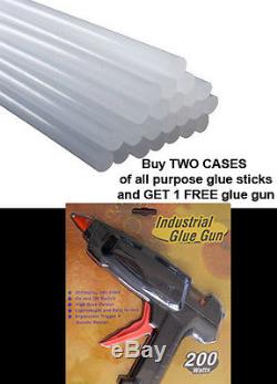 50 lbs Bulk All Purpose Hot Melt Glue Stick 1/2 in x 10 in, PLUS FREE GLUE GUN