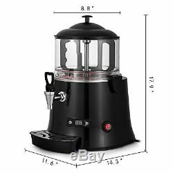 5L Hot Chocolate Melting Dispenser Coffee Beverage Chocolate Mixer Stainless