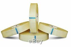 6 rolls 2 Inch x 1000 Yards Clear Packing 2 Mil Hotmelt Machine Packaging Tape
