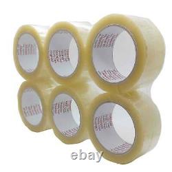 72x Clear Hotmelt Packaging Tape 48mmx75m Heavy Duty Shipping Packing Adhesive