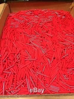 740 Pounds Hot Melt Glue Sticks Red 7/16 inch x 4 inch Wholesale Lot in Bulk