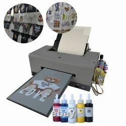 A3 L1800 Modified DTF Printer with DTF ink and PET film Hot melt adhesive Powder