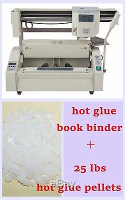 A4 Book Binding Machine Hot Glue Book hardcover Binder +Hot Melting Glue Pellets