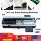 A4 Desktop Book Binding Machine Hot Melt Glue Book Paper Binder 1200w Usa Stock
