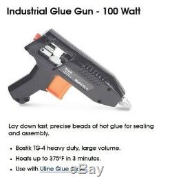 Bostik TG4 Industrial Hot Melt Glue Gun & 150 Heavy Duty Glue Sticks 12x15 NOS