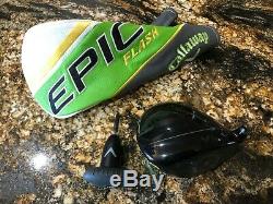CALLAWAY EPIC FLASH RIGHT 10.5 DRIVER HEAD ONLY With NEW COVER & TOOL HOT MELT