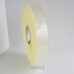 Clear Machine Length Packing Carton Hotmelt Tape, 3 x 1500 yd 1.8 Mil 4 Rolls