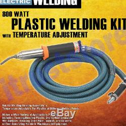 Electric PLASTIC WELDING KIT Hot Air Heating Welds Different Melting Points 800w