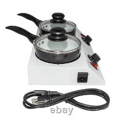 GR-D20048 Chocolate Melting Machine Double Hot Pot Electric Fondue Manual