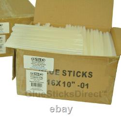 GlueSticksDirect Economy Twin Pack Hot Melt Glue Sticks 7/16 X 10 50 lbs Bulk