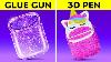 Glue Gun Vs 3d Pen Battle Amaizing Diy Jewerly And Repair Tricks For Any Occasion By 123go School