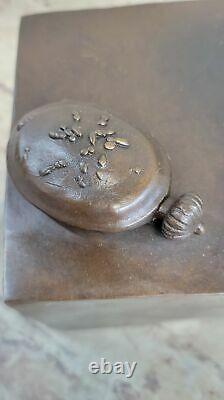 Hot Cast Red Patina Melting Clock by Dali Museum Quality Bronze Artwork Figurine