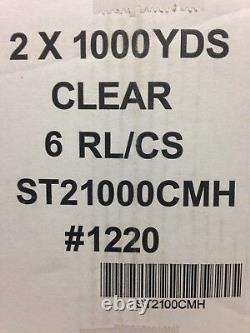 Impackt ST21000CMH Clear Hot Melt Tape 2 x 1000 1.8mil (PACK OF 6 ROLLS)