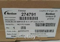 NEW Nordson 274791 4' Hot Melt Adhesive Hose 5/16 Blue Series 240V Auto