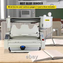 New 4 In 1 Hot Melt Glue Binder Perfect Binding Machine A4 Size 110v T