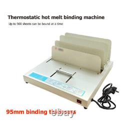 New Business Electric Hot Melt Glue Binder 95MM Book Binding Machine A4 A5 A3 B5