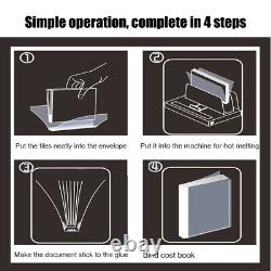 New Business Electric Hot Melt Glue Binder 95MM Book Binding Machine A4 A5 A3 B5