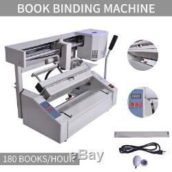 New Hot Melt Adhesive Book Binder Perfect Binding Machine Smear Handle 110V