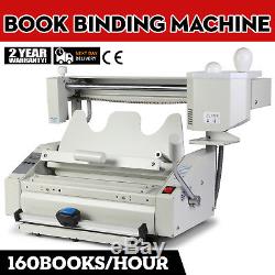 New Hot Melt Glue Book Binder Perfect Binding Machine 110v