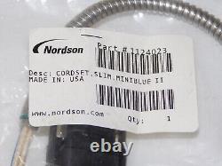 New Nordson 1124023 Miniblue II Hot Melt Pneumatic Applicator Slim Cordset Unit