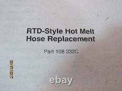 Nordson 272838d Rtd Style Hot Melt Replacement Hose 4ft 230 Volts New In Box