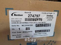 Nordson 5/16 x 24' Hot Melt Adhesive Hose Blue Series 274797 Genuine OEM