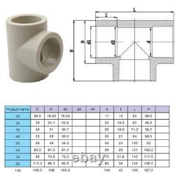 PPH Tee PP Hot Melt Water Pipe Fittings Tee Plastic Chemical Pipe Fittings New
