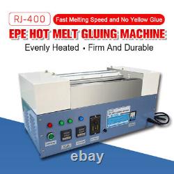RJ-400 EPE Hot Melt Gluing Machine Fast Melting Speed and no Yellow Glue