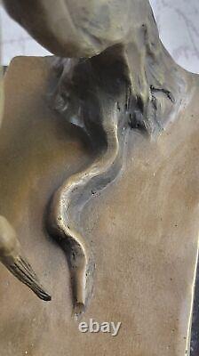 Salvador Dali Melting Clock Tribute Bronze Sculpture Abstract Hot Cast