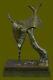 Salvador Dali Melting Clock Tribute Bronze Sculpture Hot Cast Abstract Art Deal