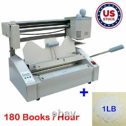 Wireless A4 Book Binding Machine Hot Melt Glue Book Paper Binder Puncher USA