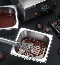 220 V 2 Réservoirs De Chocolat Commercial Melting Pot Électrique Chocolat Chaud Fondant