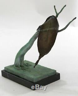 Hand Made Dali Melting Horloge Hommage Bronze Sculpture Résumé Hot Cast Figure