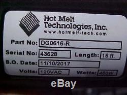Hmt Technologies 16 Pi. Applicateur Thermofusibles Débit Tuyau Dg0616r 120v Nordson