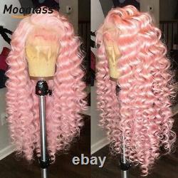 Hot Rose Curly Dentelle Avant Perruques De Cheveux Humains Transparent Femmes Remy 4x4 Perruque De Fermeture