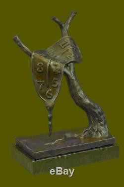 Salvador Dali Fusion Horloge Hommage Bronze Sculpture Hot Cast Art Abstrait Affaire