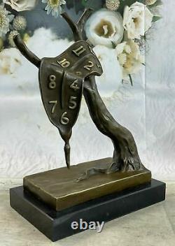 Salvador Dali Melting Horloge Hommage Bronze Sculpture Chaud Cast Deal